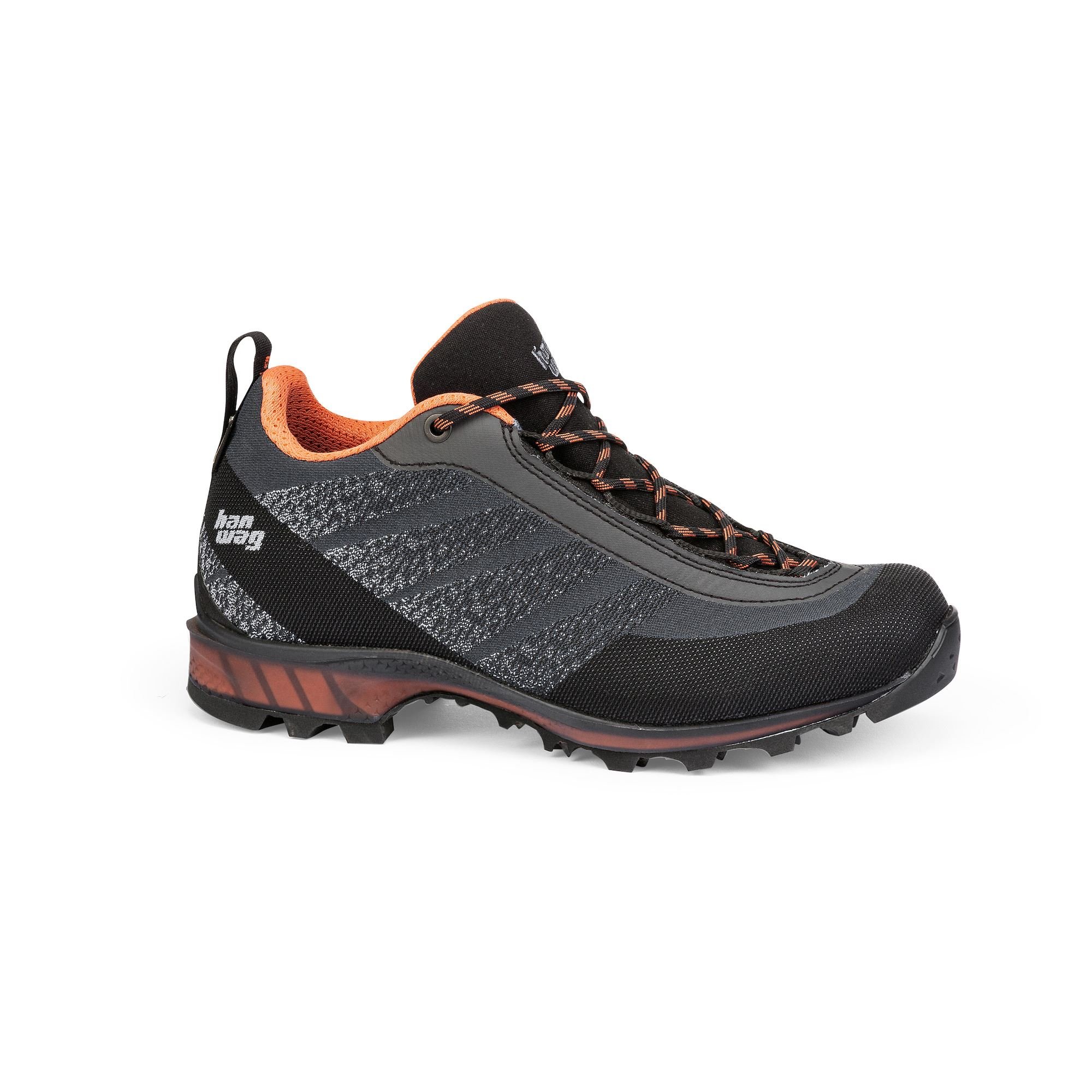 Hanwag Women's Ferrata Light Low GTX Mountaineering Shoes Deep Grey/Orange JOZKD2369